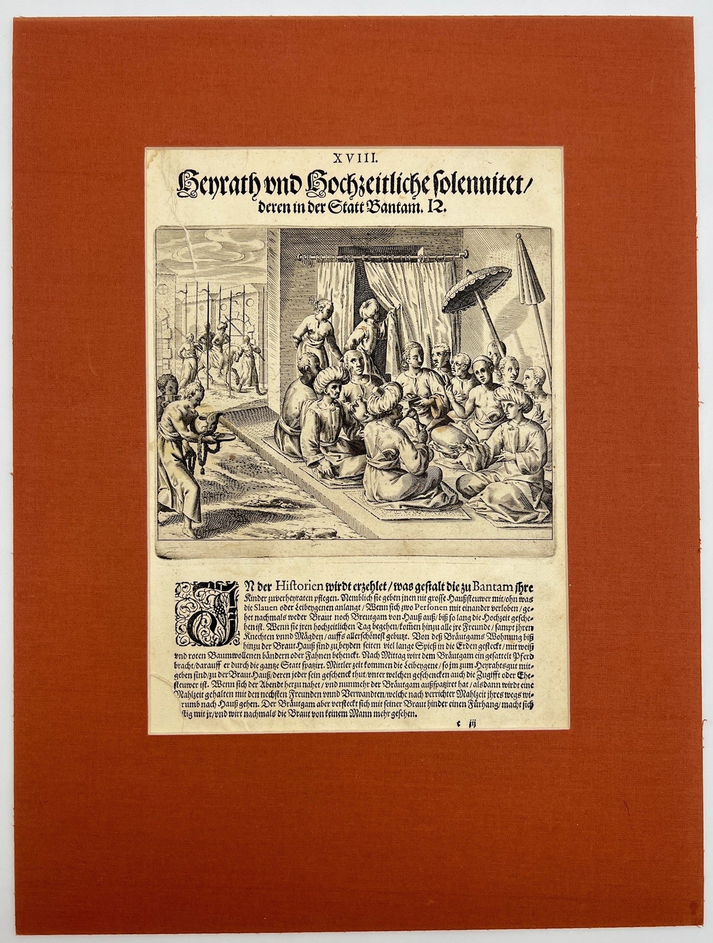 Antique Print - Wedding Ceremony - Bantam, Germany - Theodor de Bry - Page 18