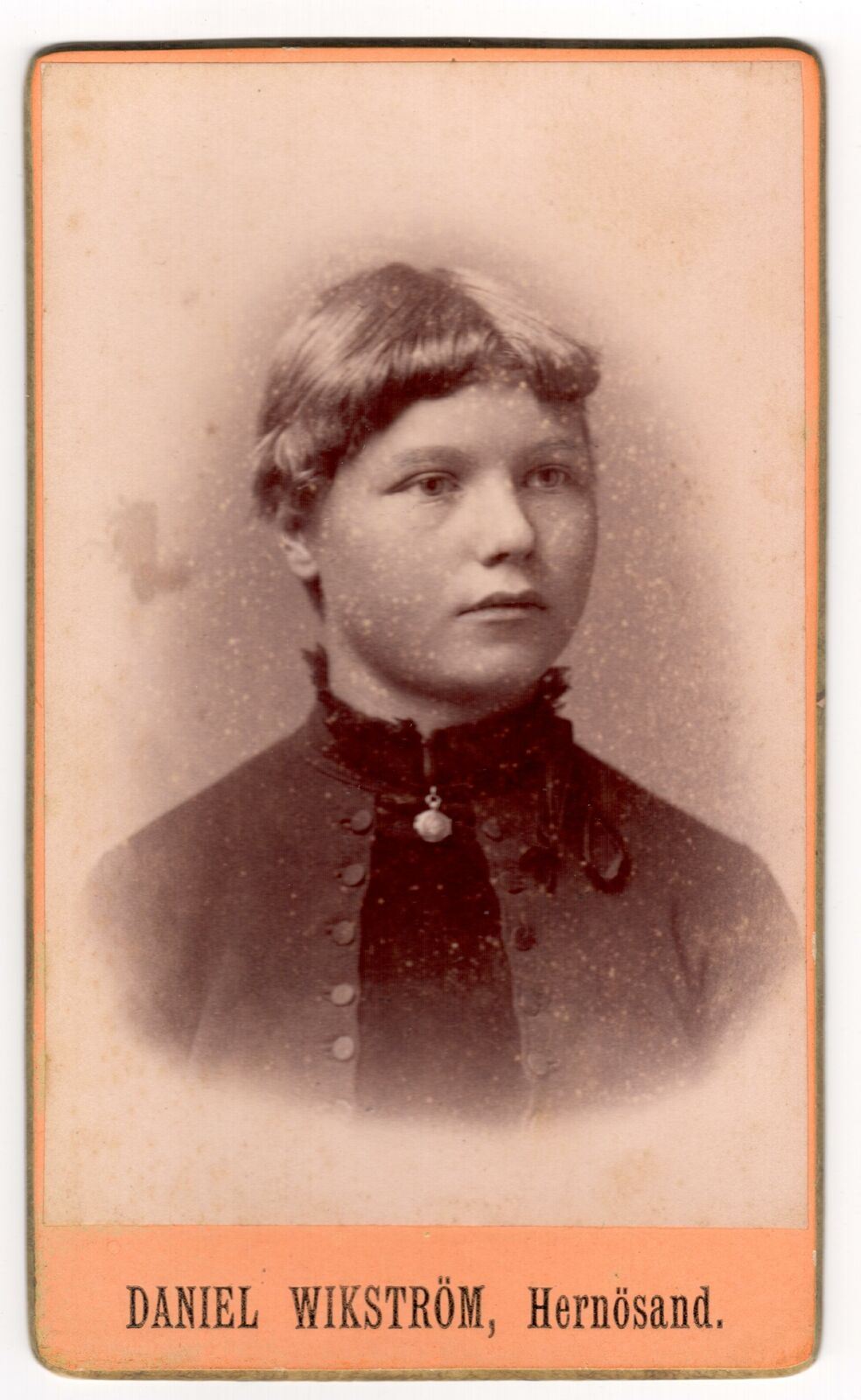 Antique Carte De Visite - Sweden - Daniel Wikstrom - Young Girl -Photograph Card - Dahlströms Fine Art