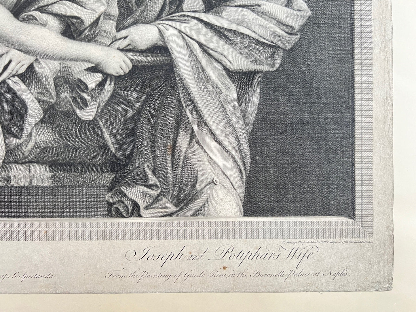 Antique Print - Religious - Joseph and Potiphar's Wife - Hebrew Bible - England - Dahlströms Fine Art