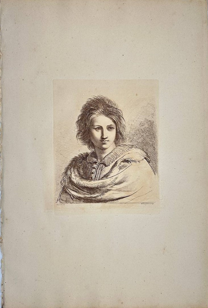 Original Print - Portrait Of A Boy - Bartolozzi - Francesco Barbieri - Italy