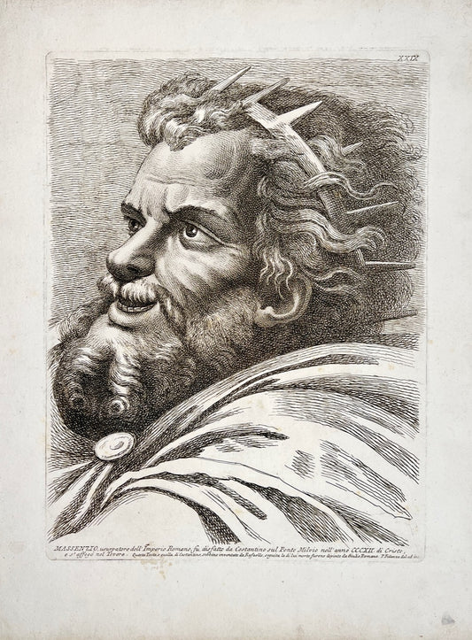 Antique Print - Maxentius - After Raphael - Paolo Fidanza - Rome - Italy - 1785