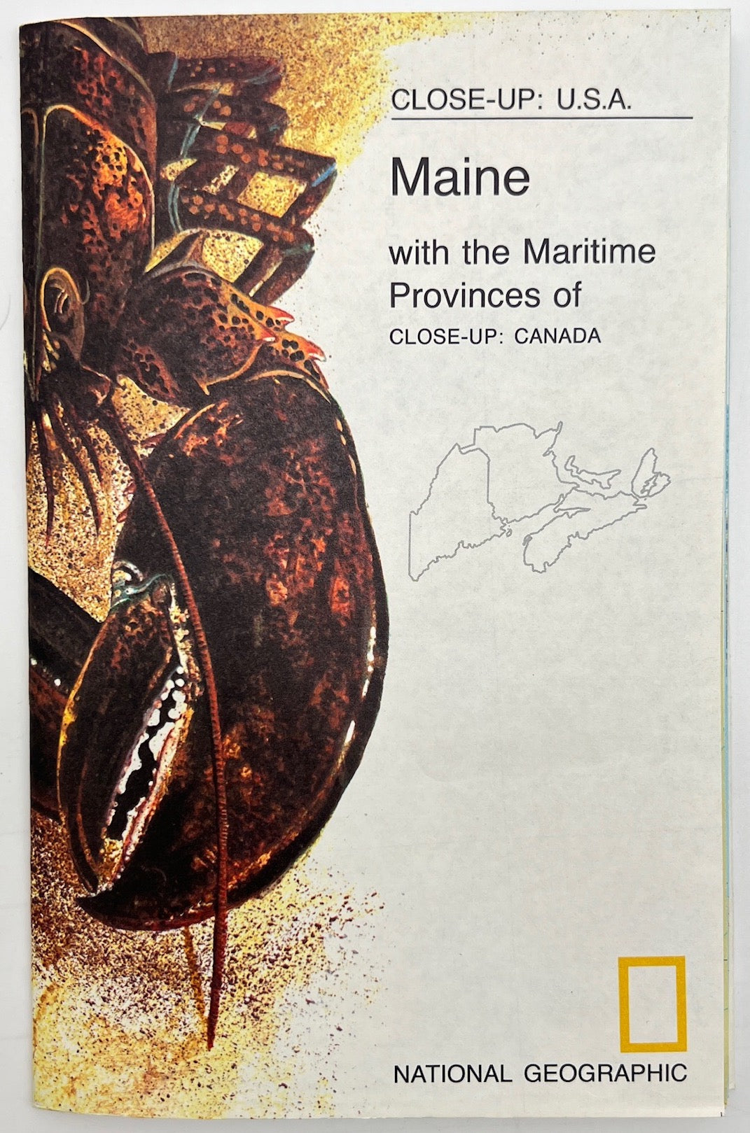 Vintage Map Print - National Geographic - Martime Province - Maine - Canada 1975 - Dahlströms Fine Art