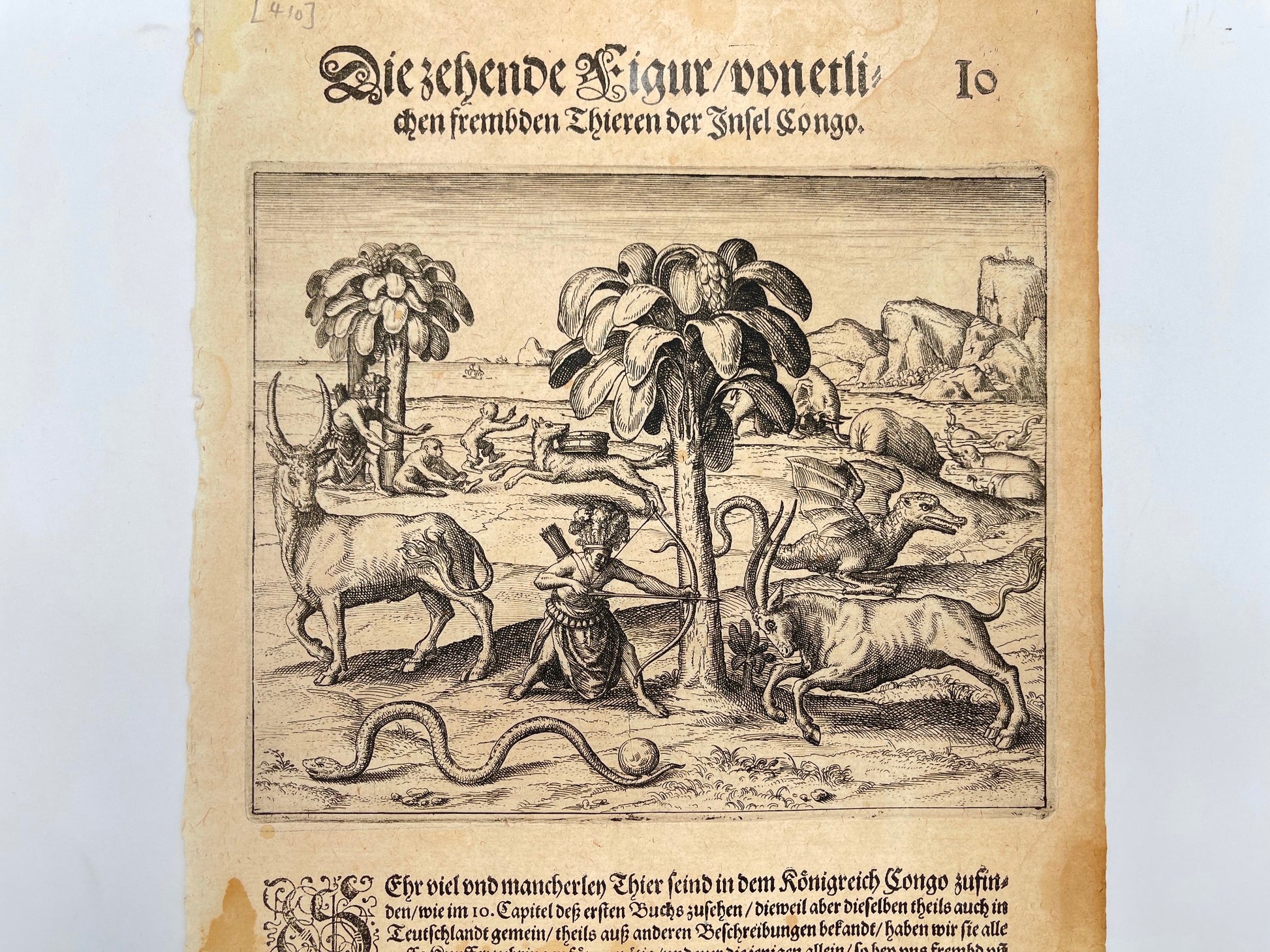 Antique Print - Theodor de Bry - "Little Voyages" - Kingdom of Congo in Africa - Dahlströms Fine Art