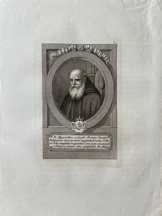 Antique Print - Church Dignitary - Luigi Cunego - Fr. Hyacinthus a Casali - Art - Dahlströms Fine Art