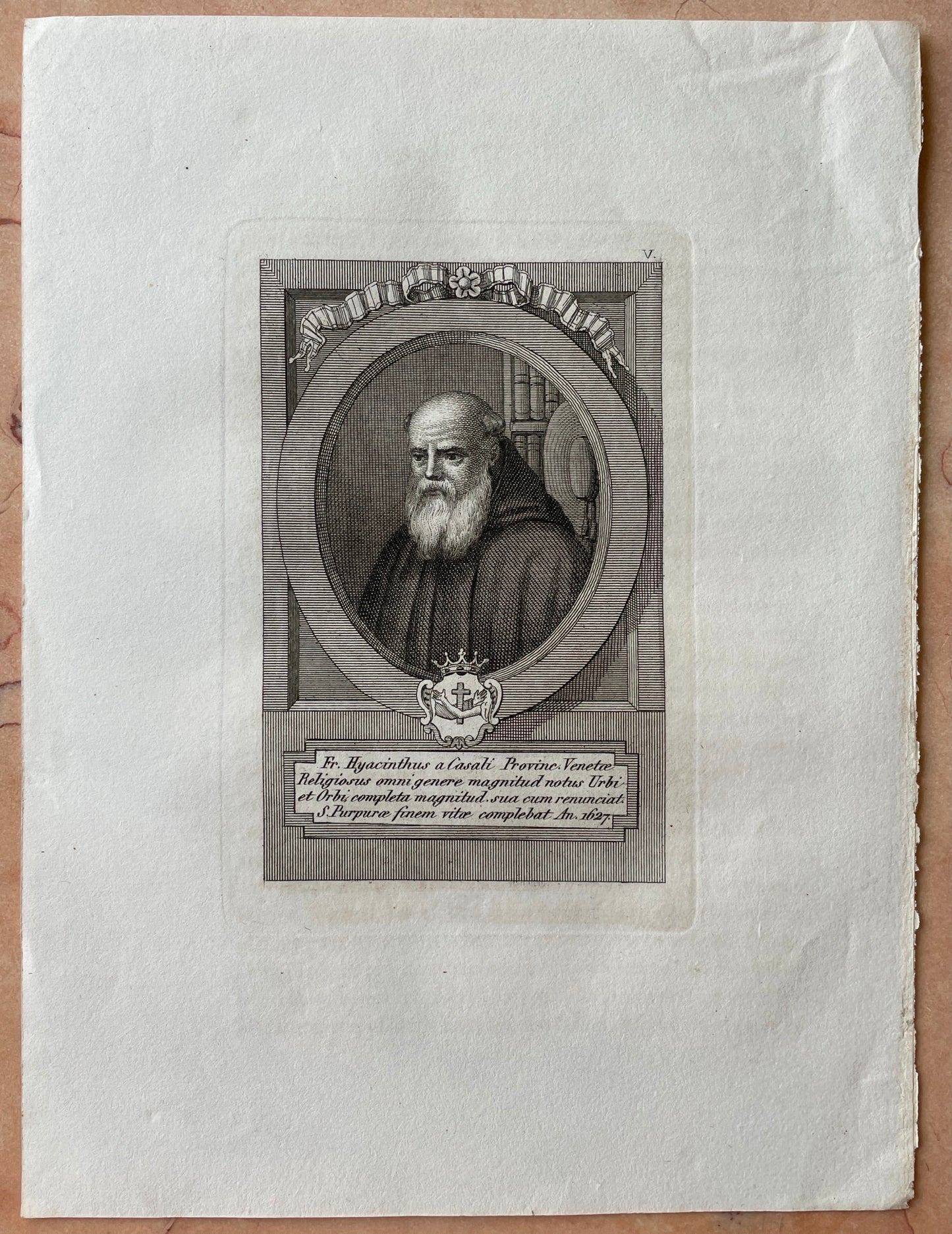 Original Antique Print - Church Dignitary - Luigi Cunego - Fra Giacinto - 1810 - Dahlströms Fine Art