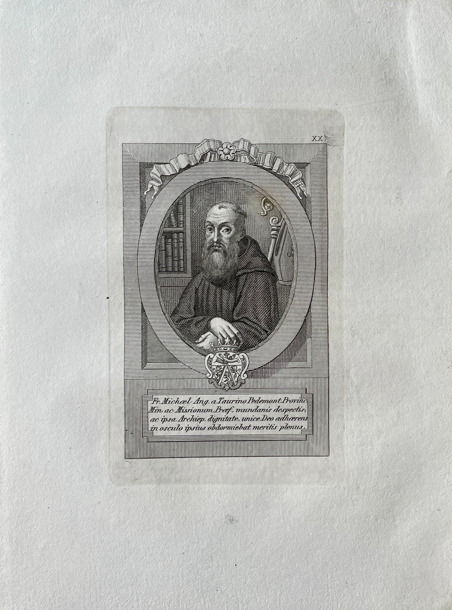 Antique Print - Church Dignitary - Luigi Cunego - Fr. Michael Ang - Taurino - Dahlströms Fine Art