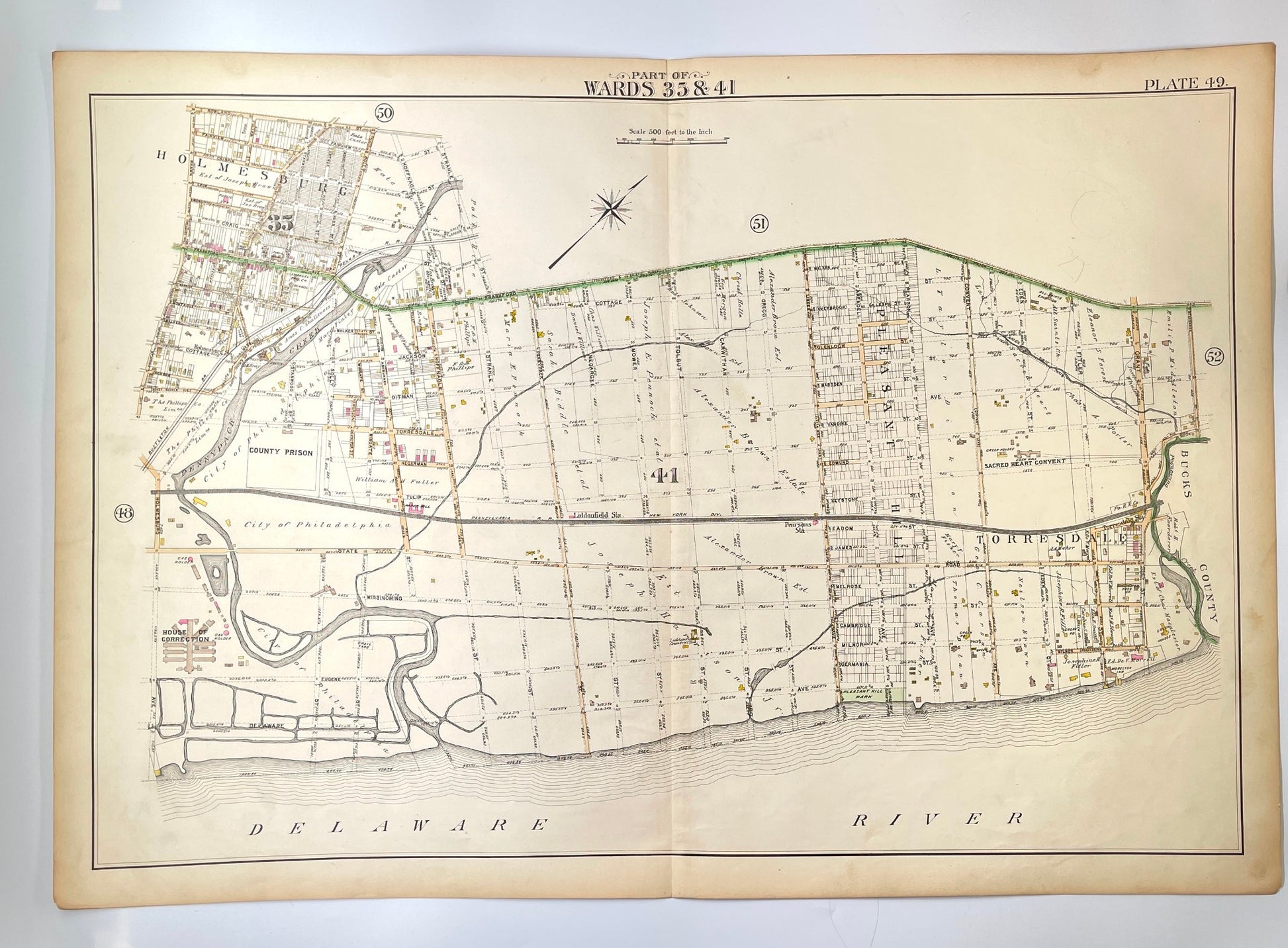 Vintage Zoning Map - Map of United States - Pleasant Hill - California - Dahlströms Fine Art
