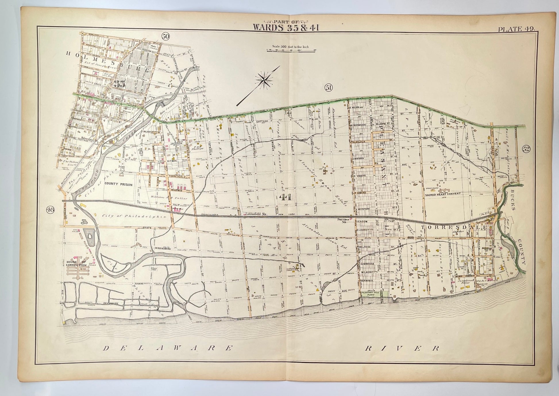 Vintage Zoning Map - Map of United States - Pleasant Hill - California - Dahlströms Fine Art