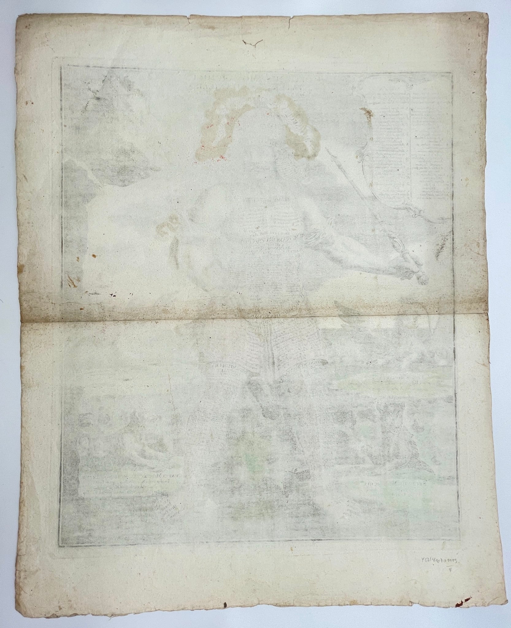 Antique Map Print - Colossus Monarchic. Statua Danielis SEUTTER Matthaus 1707 - Dahlströms Fine Art