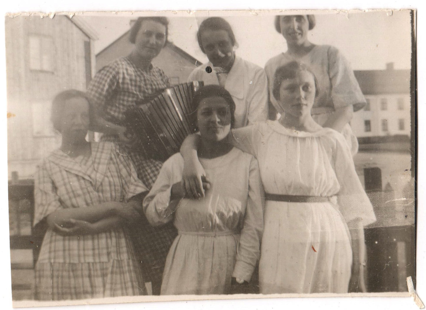 Vintage Postcard - Group Portrait of Women - Musicians - Everyday Life - Sweden