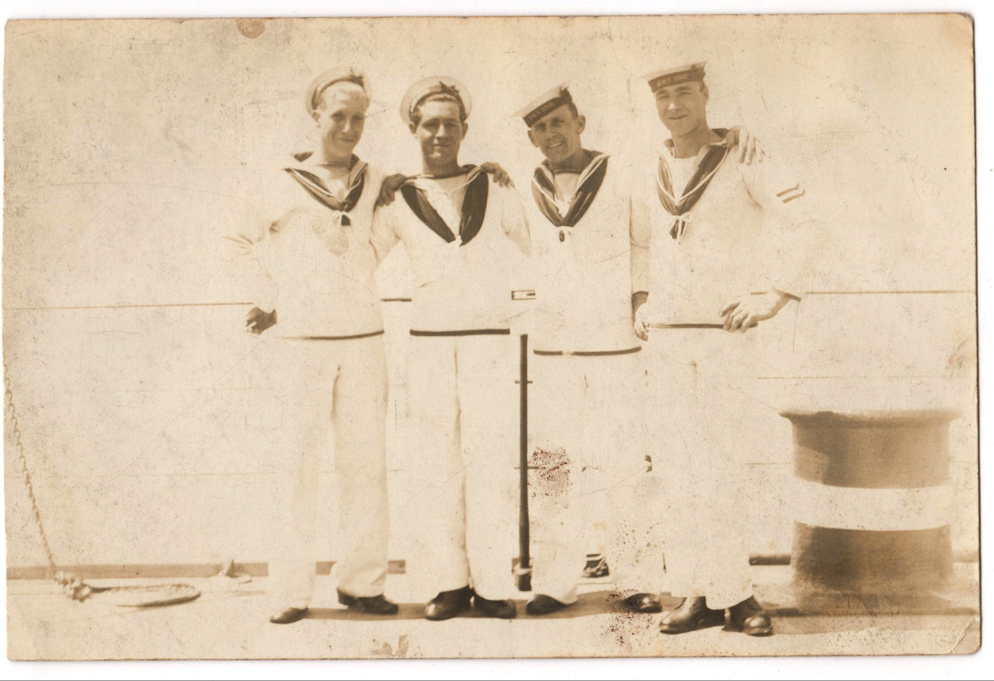 Original Postcard - Portrait of Young Sailors - British Navy - United Kingdom