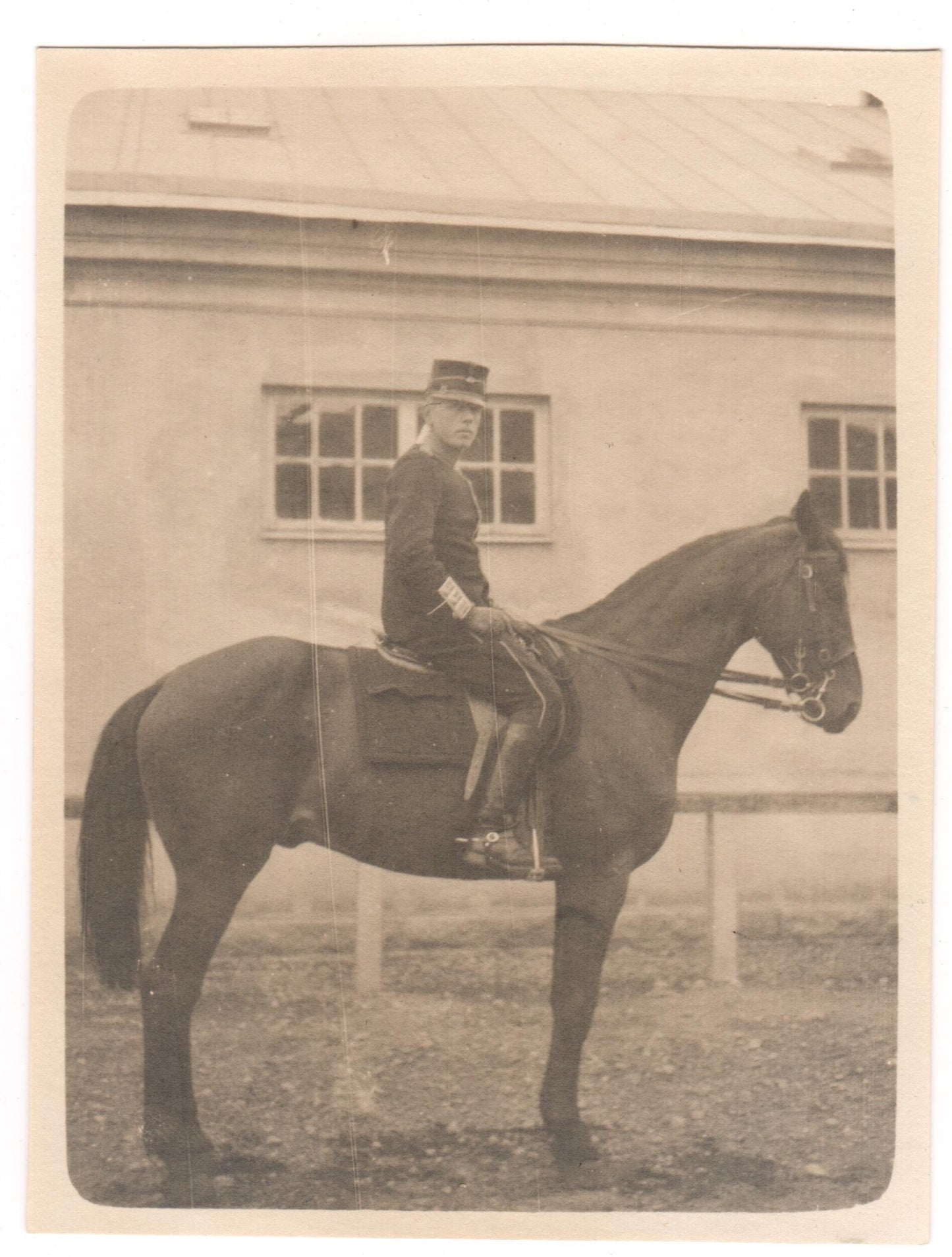 Vintage Photo - Military Photography - Portrait of a Soldier on a Horse - Europe