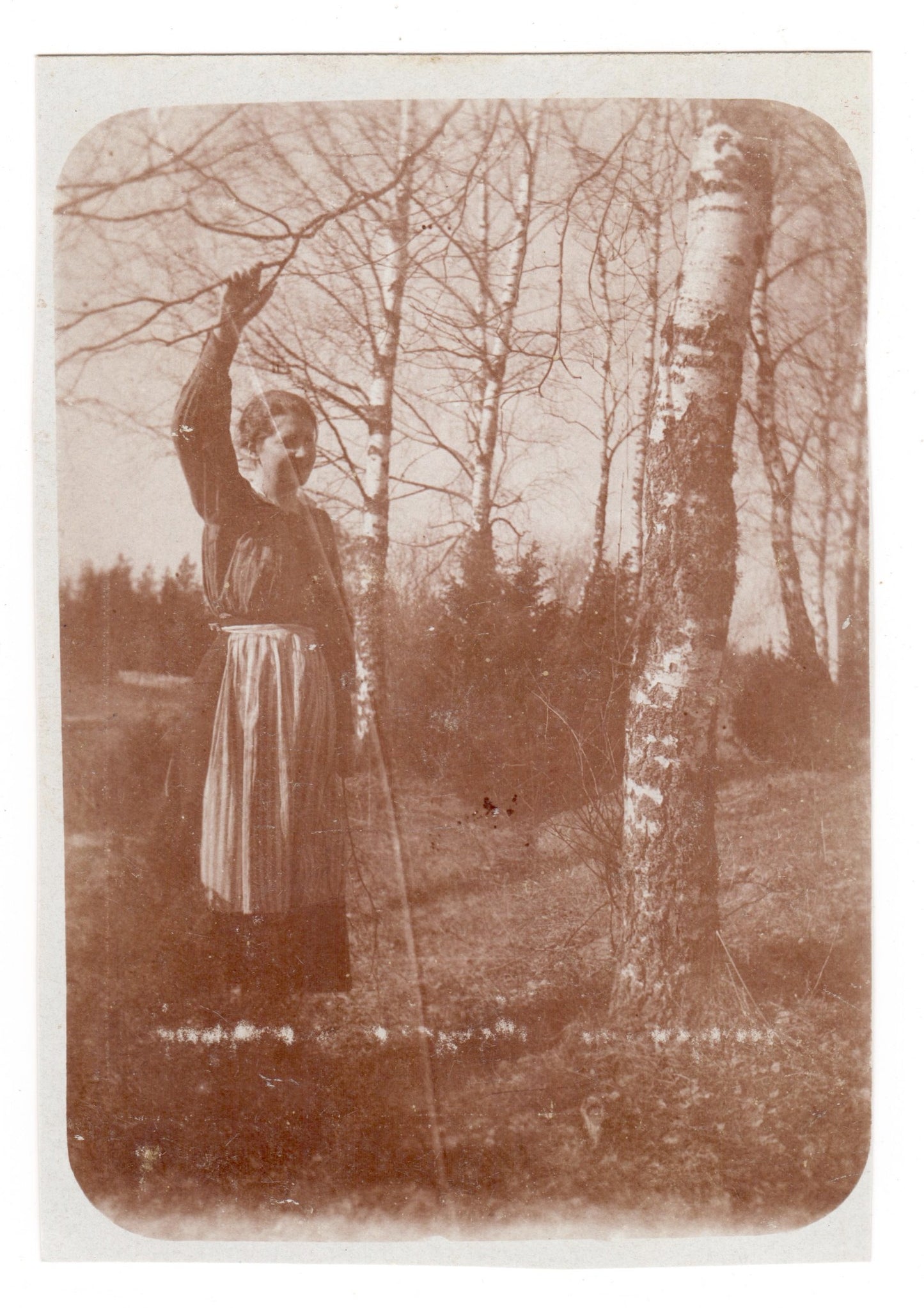 Vintage Postcard - Portrait of a Rural Young Woman - Human and Nature - Europe