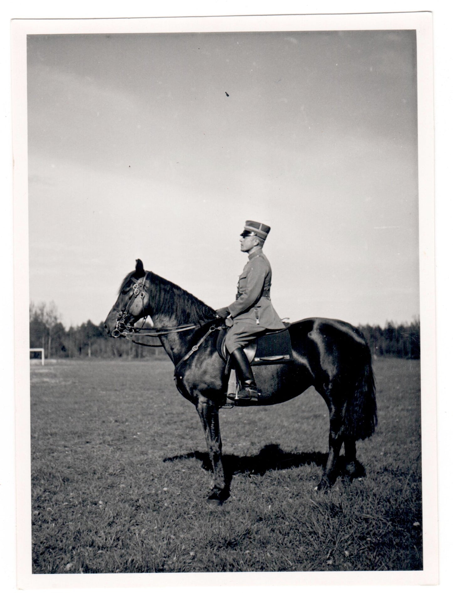 Vintage Military Photography - Swedish Officer - A Soldier on Horse - Sweden