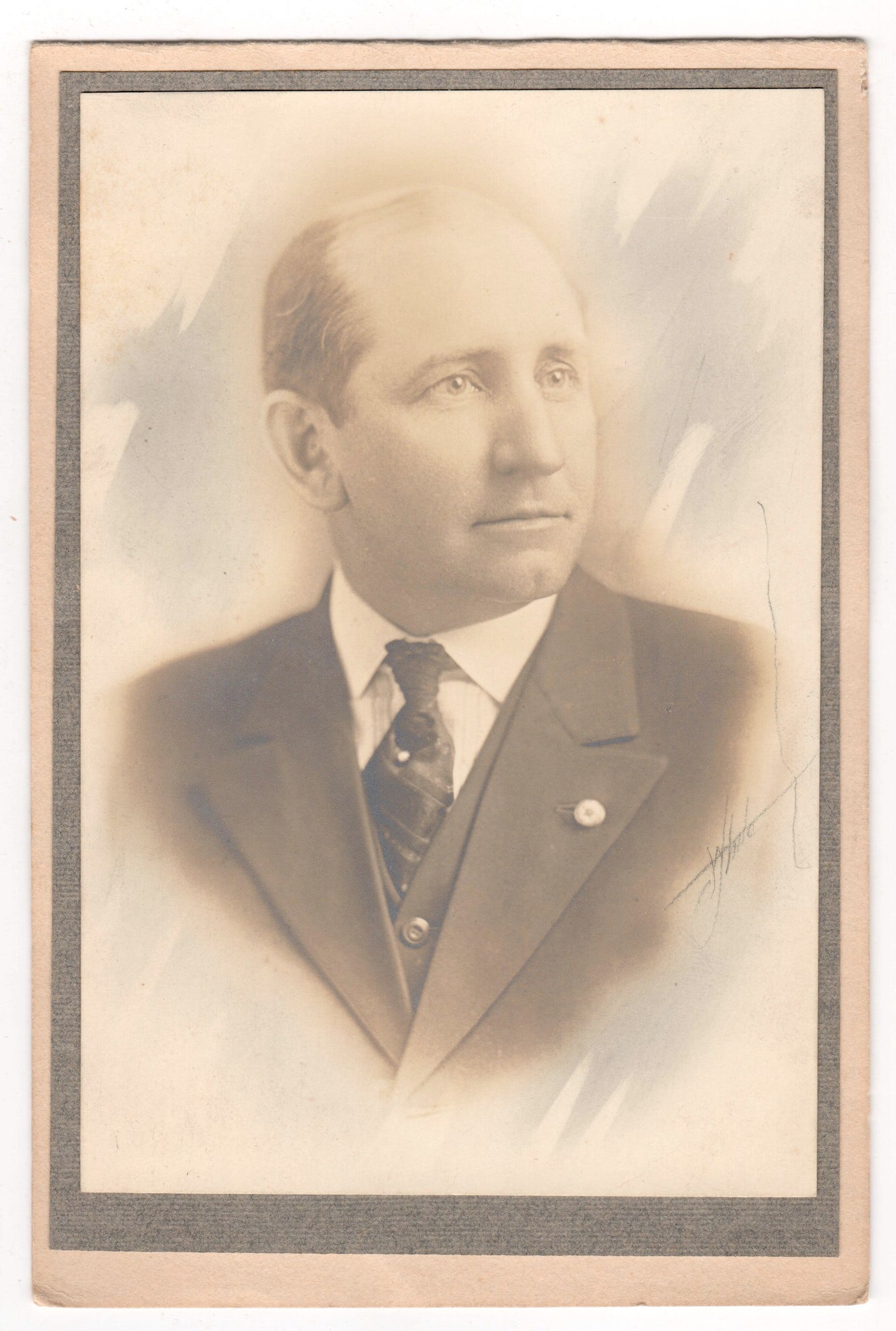 Original Antique Photo Cabinet Card Gentleman Portrait Chicago Illinois Photo - Dahlströms Fine Art