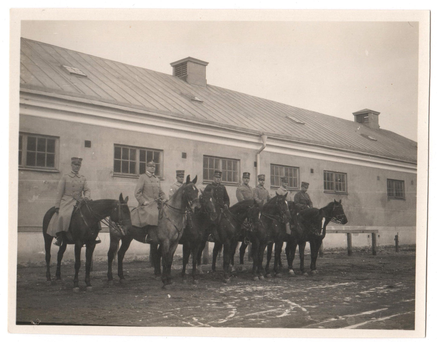 Vintage Military Photography - Swedish Soliders - Officers on Horses - Sweden