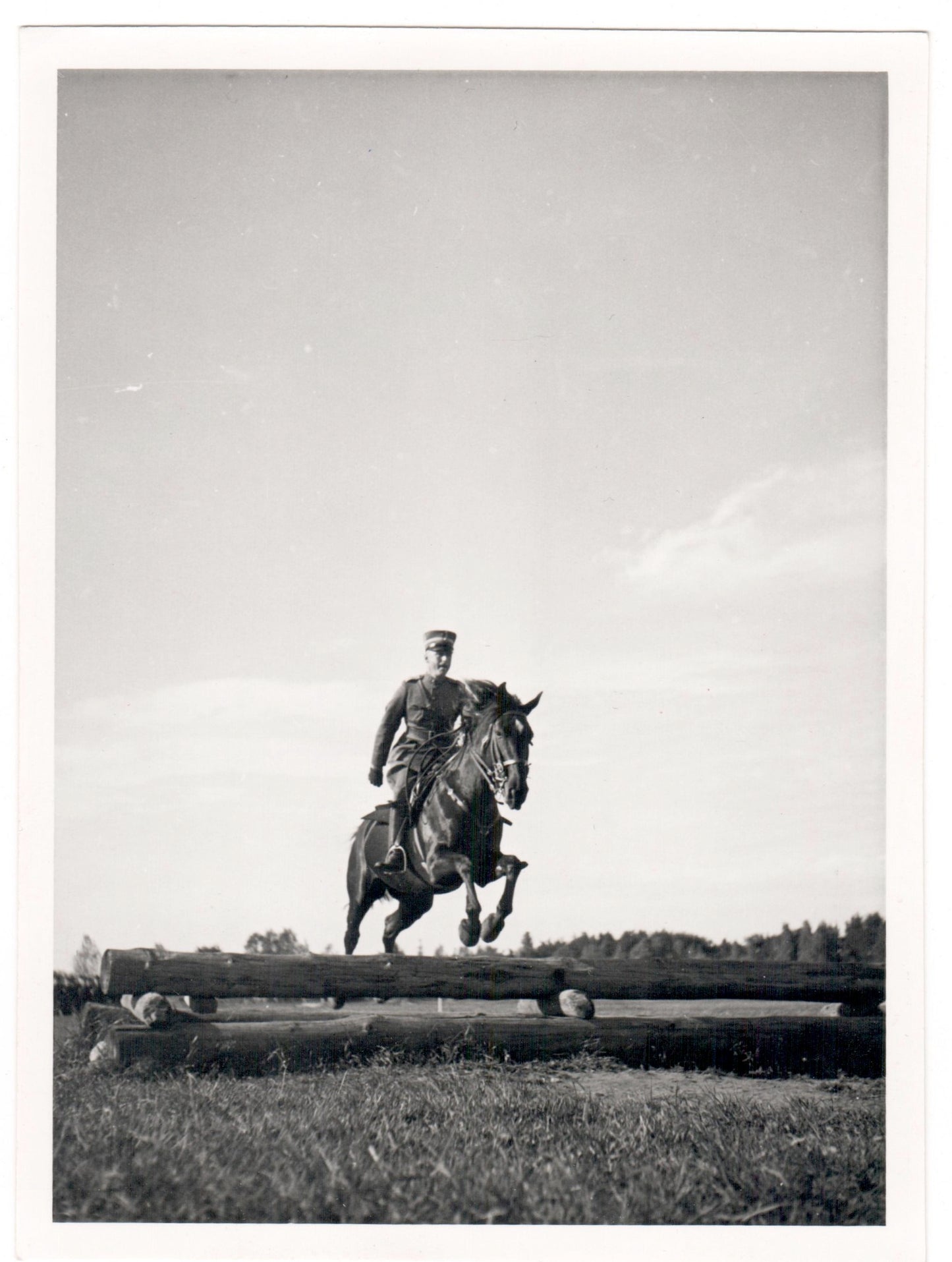 Vintage Photography - Equestrian Sports - Solider - Officer on a Horse - Sweden