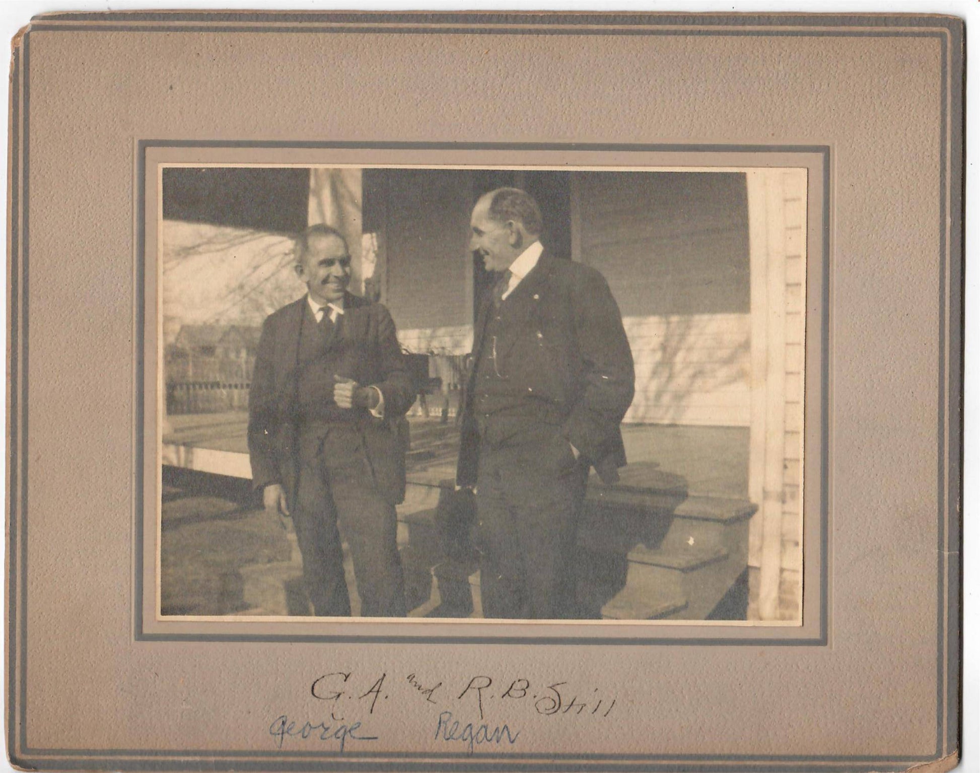 Antique Photo - Photography - Two Men - George Regan - American Intelligentsia - Dahlströms Fine Art